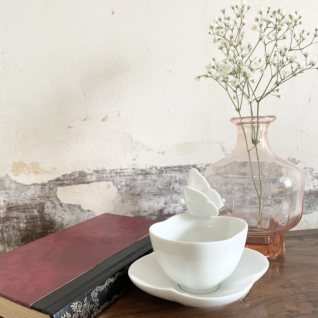 Tasse à café et soucoupe - Collection Olga - Porcelaine de Limoges