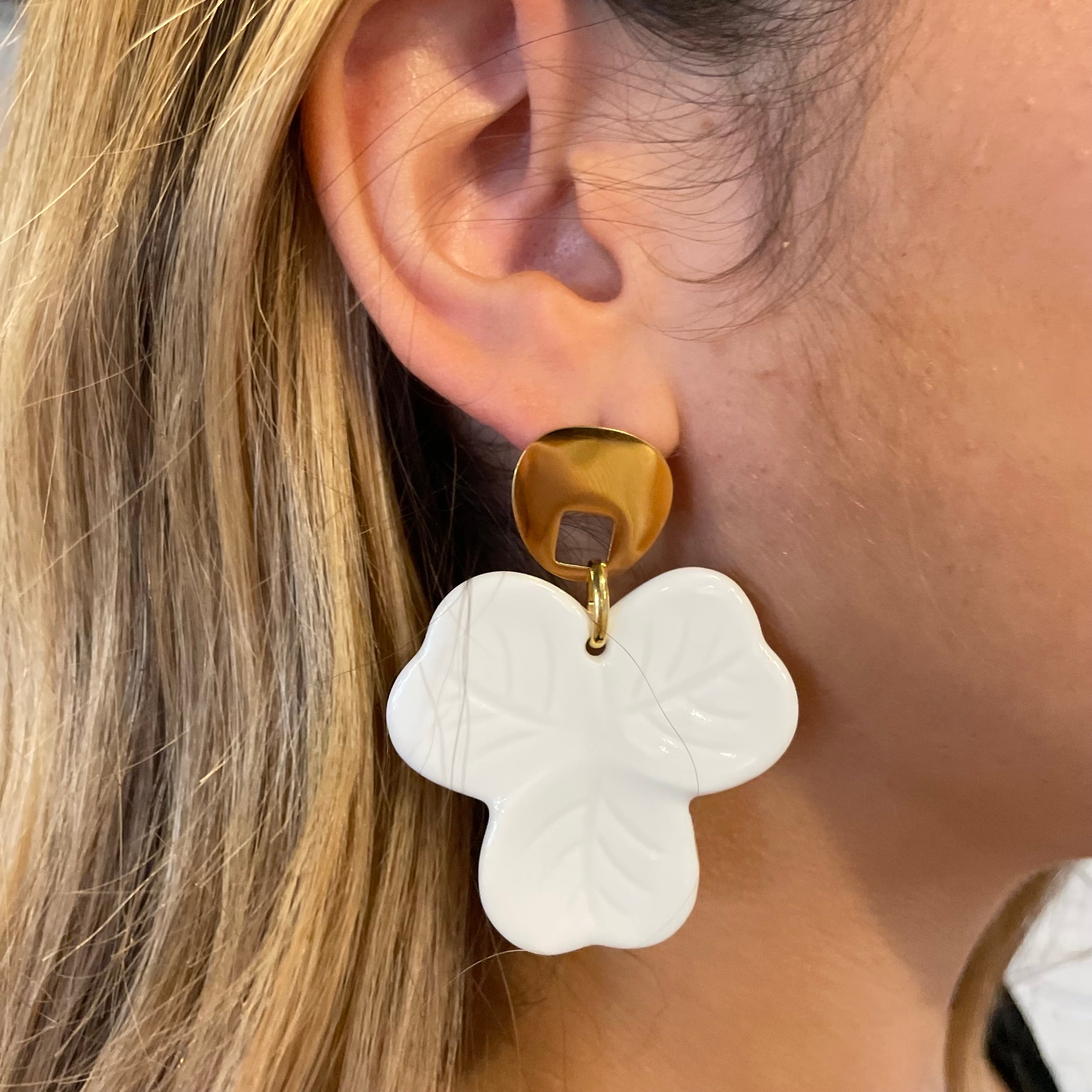 BOUCLES D'OREILLES - Collection modulaires - émaillées