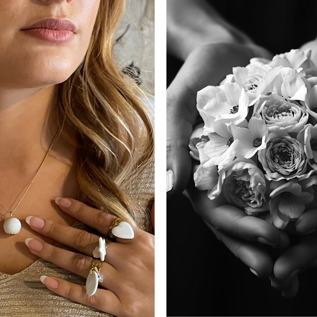 PENDENTIF PERLE EN PORCELAINE