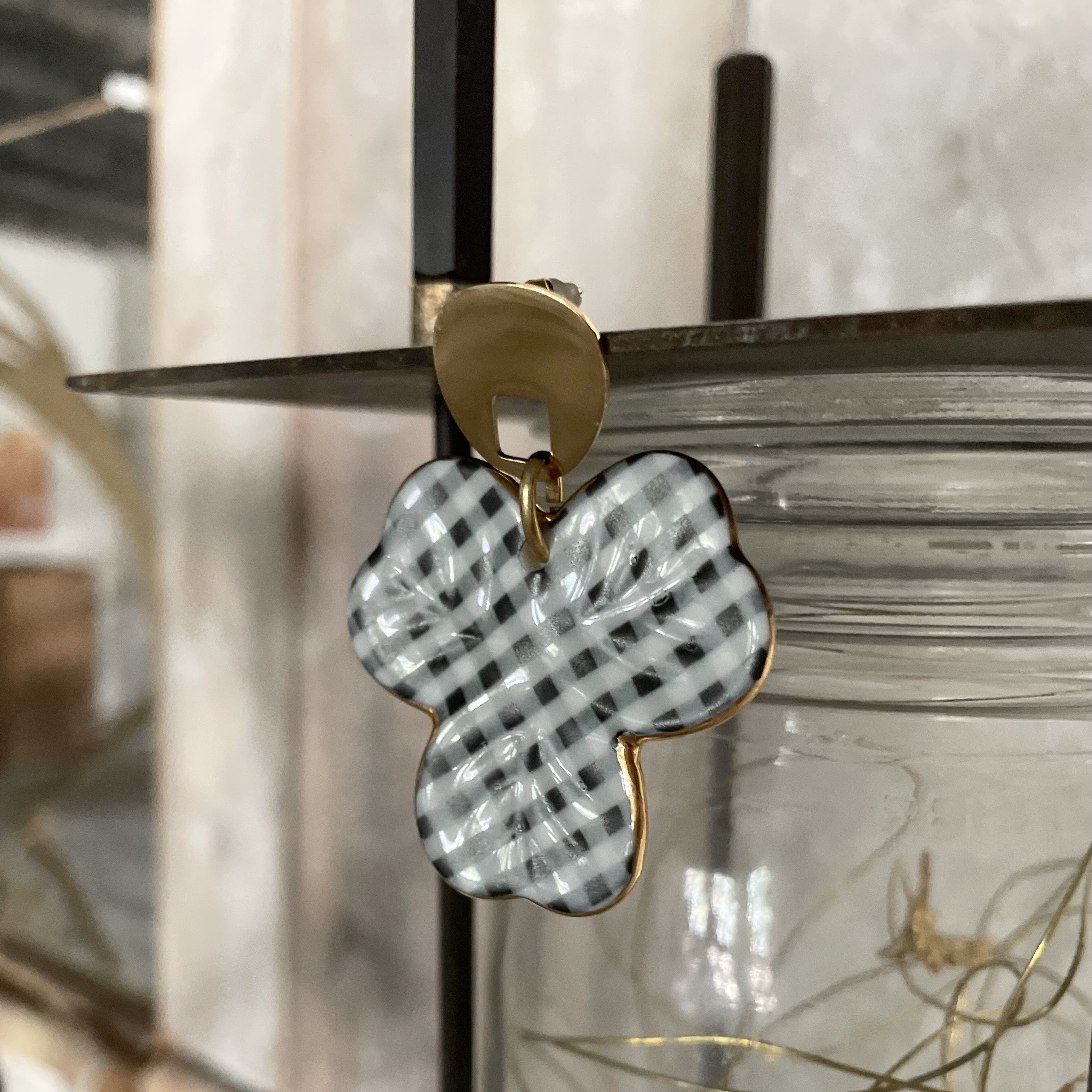 BOUCLES D'OREILLES - Collection modulaires - VICHY