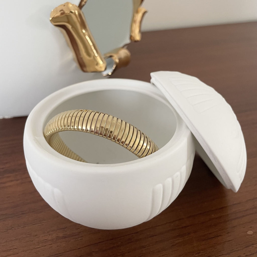 Boîte ronde KIKI1° - Porcelaine de Limoges