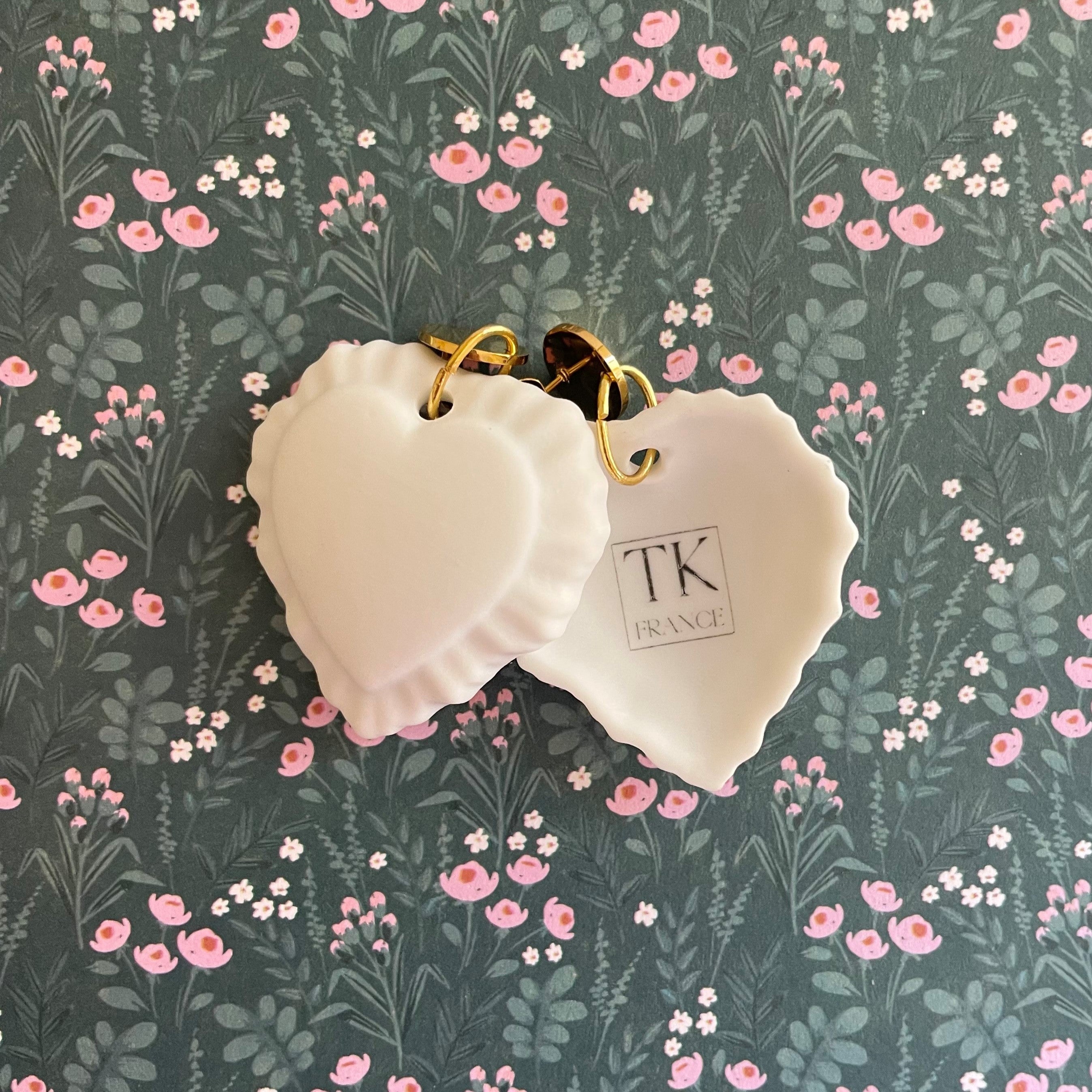 BOUCLES D'OREILLES - PULSE - biscuit