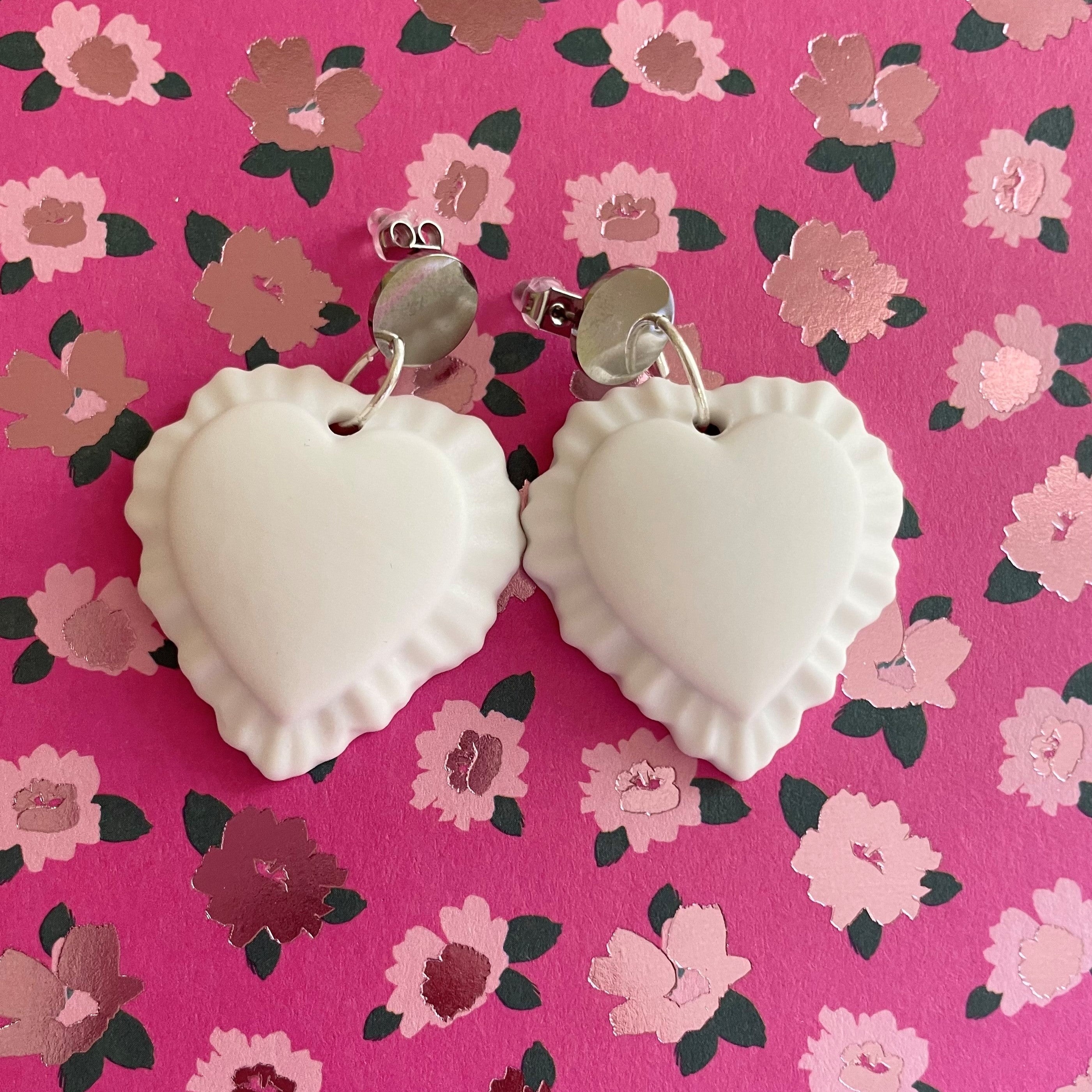 BOUCLES D'OREILLES - PULSE - biscuit