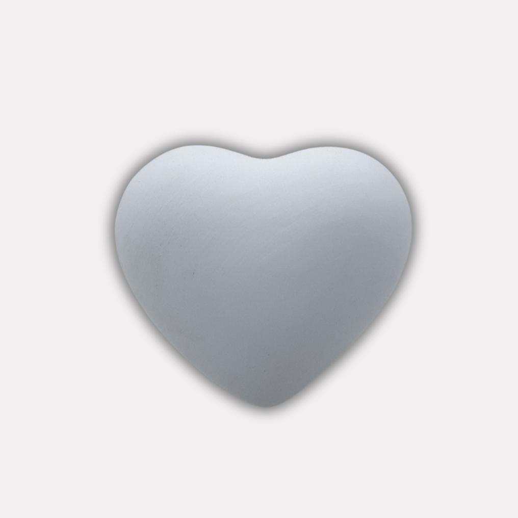 Coeur Galet Biscuit - Porcelaine de Limoges