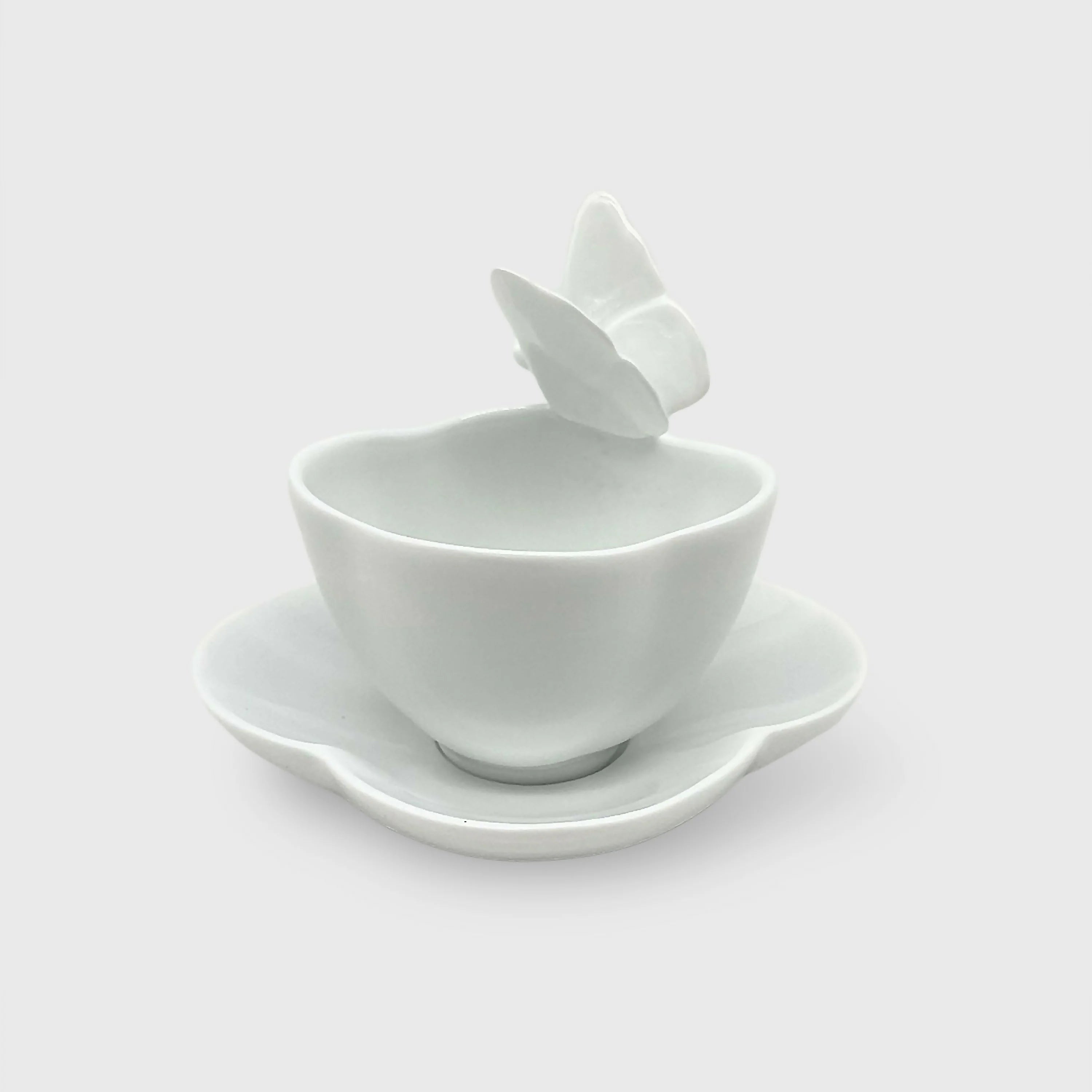 Tasse à café et soucoupe - Collection Olga - Porcelaine de Limoges