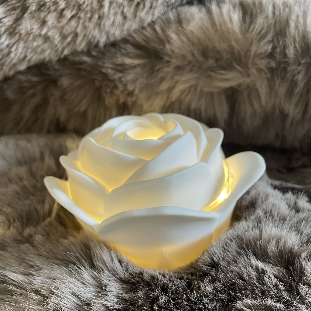 Photophore Rose (petit modèle) - Porcelaine de Limoges