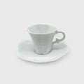 tasse moka en porcelaine de Limoges collection perle style ancien de la manufacture la seynie